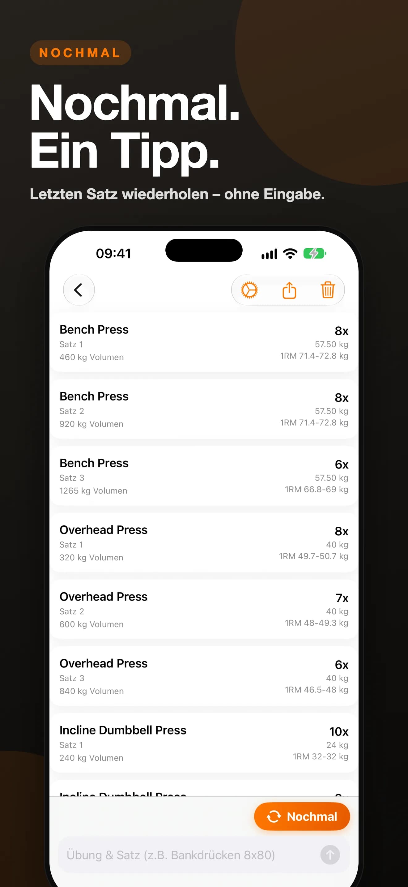 SetRepGo — Nochmal. Ein Tipp. (Vorschau-Screenshot)