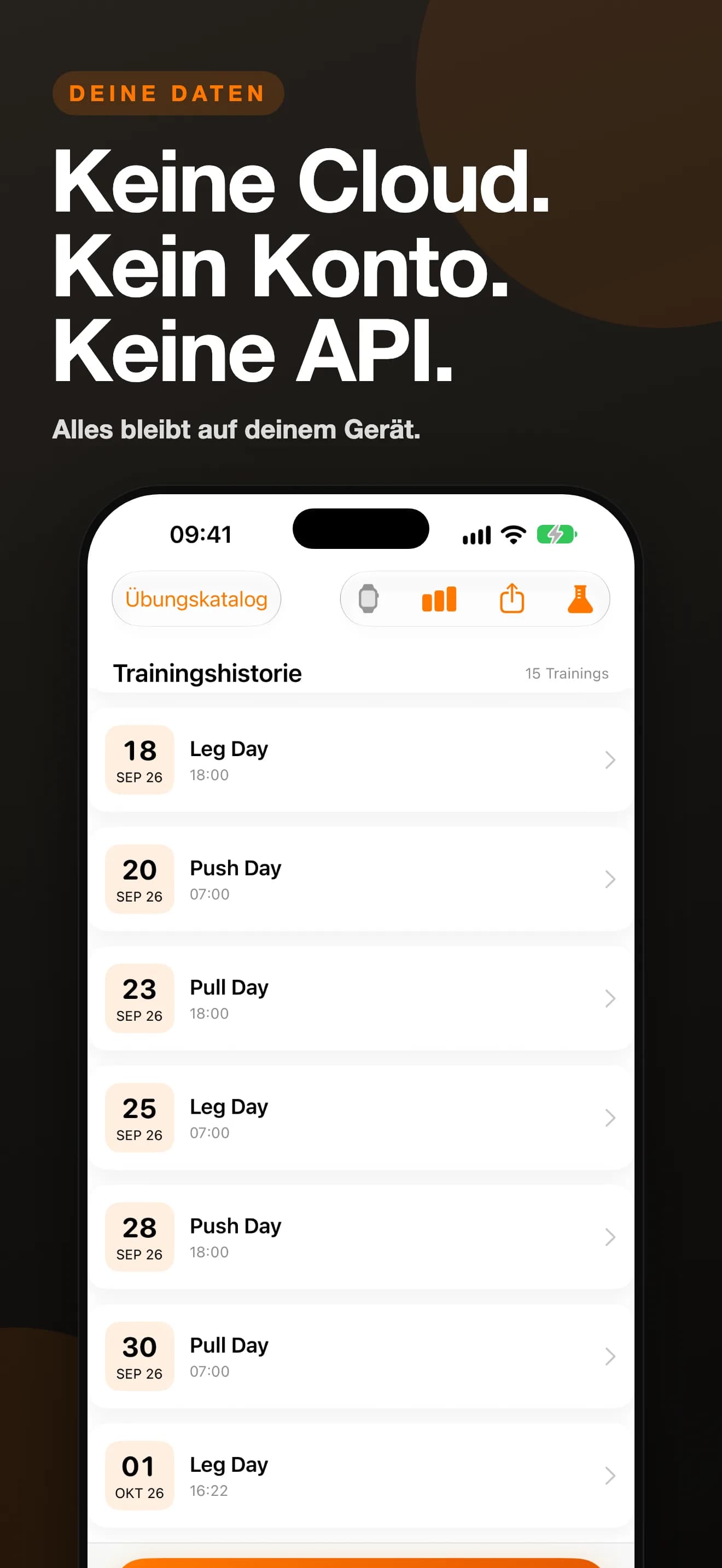 SetRepGo — Keine Cloud. Kein Konto. Keine API. (Vorschau-Screenshot)