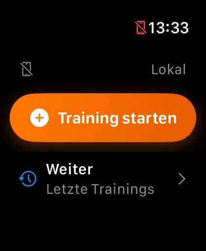 SetRepGo Apple Watch — Watch – Start