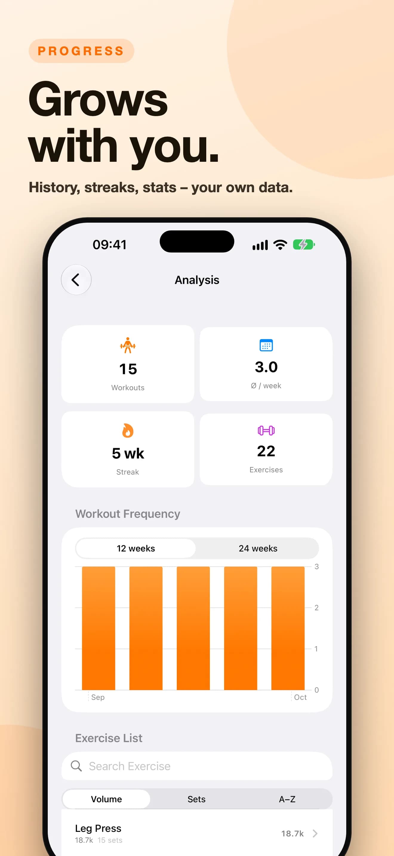 SetRepGo — Grows with you. (Vorschau-Screenshot)
